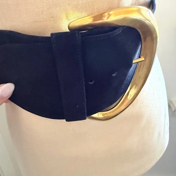 Donna Karan Suede Vintage Belt